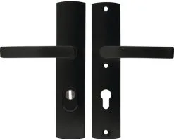 AXA Veiligheidsbeslag Curve Plus 6665-10-18/72K Kruk/kruk PC72 Anti-kerntrek Zwart