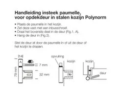 STARX Inboorpaumelle Polynorm 79x14 Mm Nikkel, 2 Stuks -Sloten Doorlock Shop DV 8 10336527 02 4c NL 20220113121757