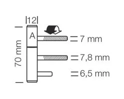 STARX Inboorpaumelle Staal 70x12 Mm Nikkel, 2 Stuks 4 STARX Inboorpaumelle Staal 70x12 Mm Nikkel, 2 Stuks -Sloten Doorlock Shop DV 8 10337232 02 4c NL 20220113121656