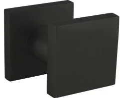INTERSTEEL Voordeurknop 58x58/60 Mm Eenzijdige Montage Zwart Mat