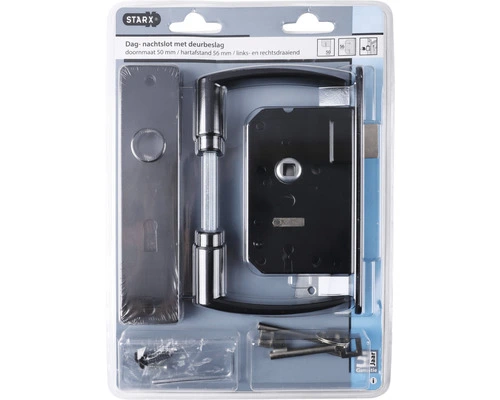 STARX Klavierslot Dag/nacht Zwart Met Beslag 2 STARX Klavierslot Dag/nacht Zwart Met Beslag - Afbeelding 2