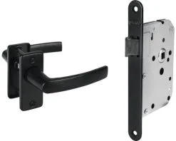 STARX Loopslot Zwart Met Beslag (kortschild)