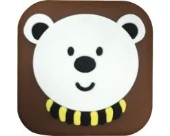 TARROX Wandbuffer Beer 41x41 Mm Zelfklevend Kunststof Bruin, 2 Stuks