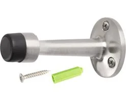 TARROX Deurstopper Wandmontage Ø 40x75 Mm Staal Vernikkeld