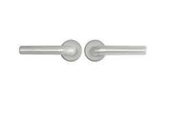 AXA Deurkruk Paar Curve Klik Met Kruk L Op Rond Rozet Aluminium F1