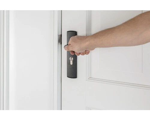 AXA Cilinderslot 7145 Dag-nacht PC55 Zwart Met Beslag (deurbeslag Curve Klik Met Kruk Curve Op Schild PC Zwart) 9 AXA Cilinderslot 7145 Dag-nacht PC55 Zwart Met Beslag (deurbeslag Curve Klik Met Kruk Curve Op Schild PC Zwart) - Afbeelding 9