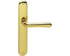 INTERSTEEL Deurkruk Paar Saturnus Op Blindschild Messing Gelakt