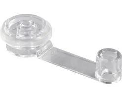 HETTICH Deurstopper/wig Ø 19/40 Mm Kunststof Transparant, 5 Stuks