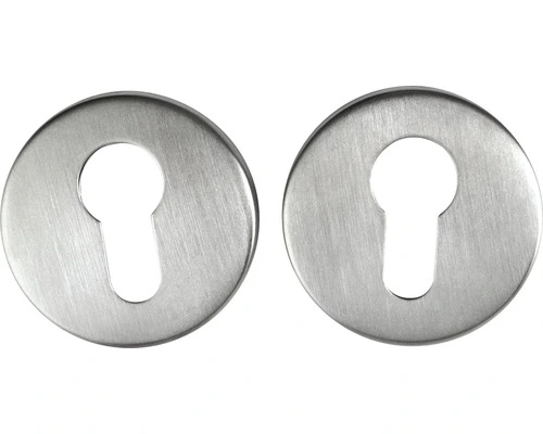 Rozet Rond Met Profielcilindergat RVS Mat 1 Rozet Rond Met Profielcilindergat RVS Mat