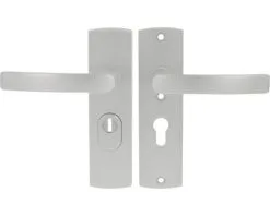 AXA Veiligheidsbeslag Curve Plus Kort 6675-10-11/55K Kruk/kruk PC55 Anti-kerntrek Aluminium F1