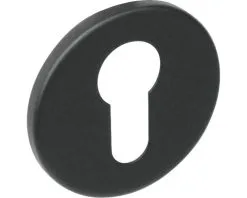 INTERSTEEL Rozet Rond Met Profielcilindergat Mat Zwart
