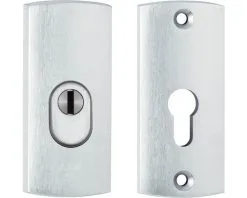 AXA Veiligheidsrozet Curve Plus 117x52 Mm Anti-kerntrek Aluminium F1, 2 Stuks