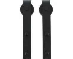 INTERSTEEL Hangrollen Basic 290 Mm Mat Zwart, 2 Stuks