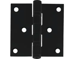 INTERSTEEL Scharnier Kogellager 76x76 Mm Rechte Hoek Zwart