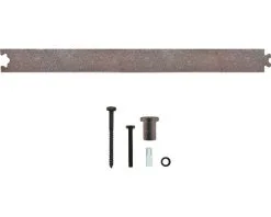 INTERSTEEL Schuifdeurbeslag Tussenrail 45 Cm Antiek Bruin