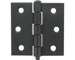 STARX Scharnier Ongelagerd 63x63 Mm Rechte Hoek Zwart, 2 Stuks