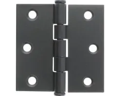 STARX Scharnier Ongelagerd 76x76 Mm Rechte Hoek Zwart, 2 Stuks