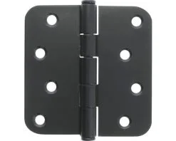 STARX Scharnier Ongelagerd 89x89 Mm Ronde Hoek Zwart, 2 Stuks