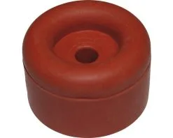DRESSELHAUS Deurstopper Ø 30 Mm Rubber Rood, 25 Stuks