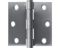 STARX Scharnier Ongelagerd 76x76 Mm Rechte Hoek RVS, 3 Stuks