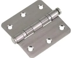 STARX Kogelscharnier 76x76 Mm Ronde Hoek RVS